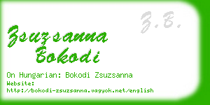 zsuzsanna bokodi business card